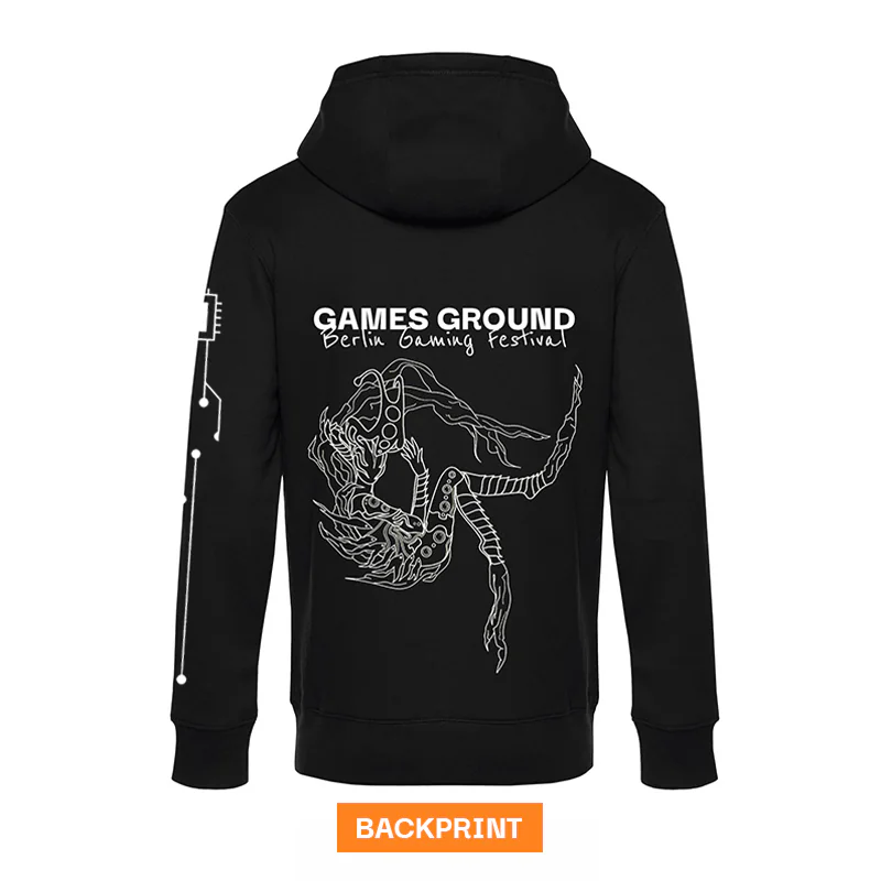 GG "Crytsalline" Hoodie Back Black
